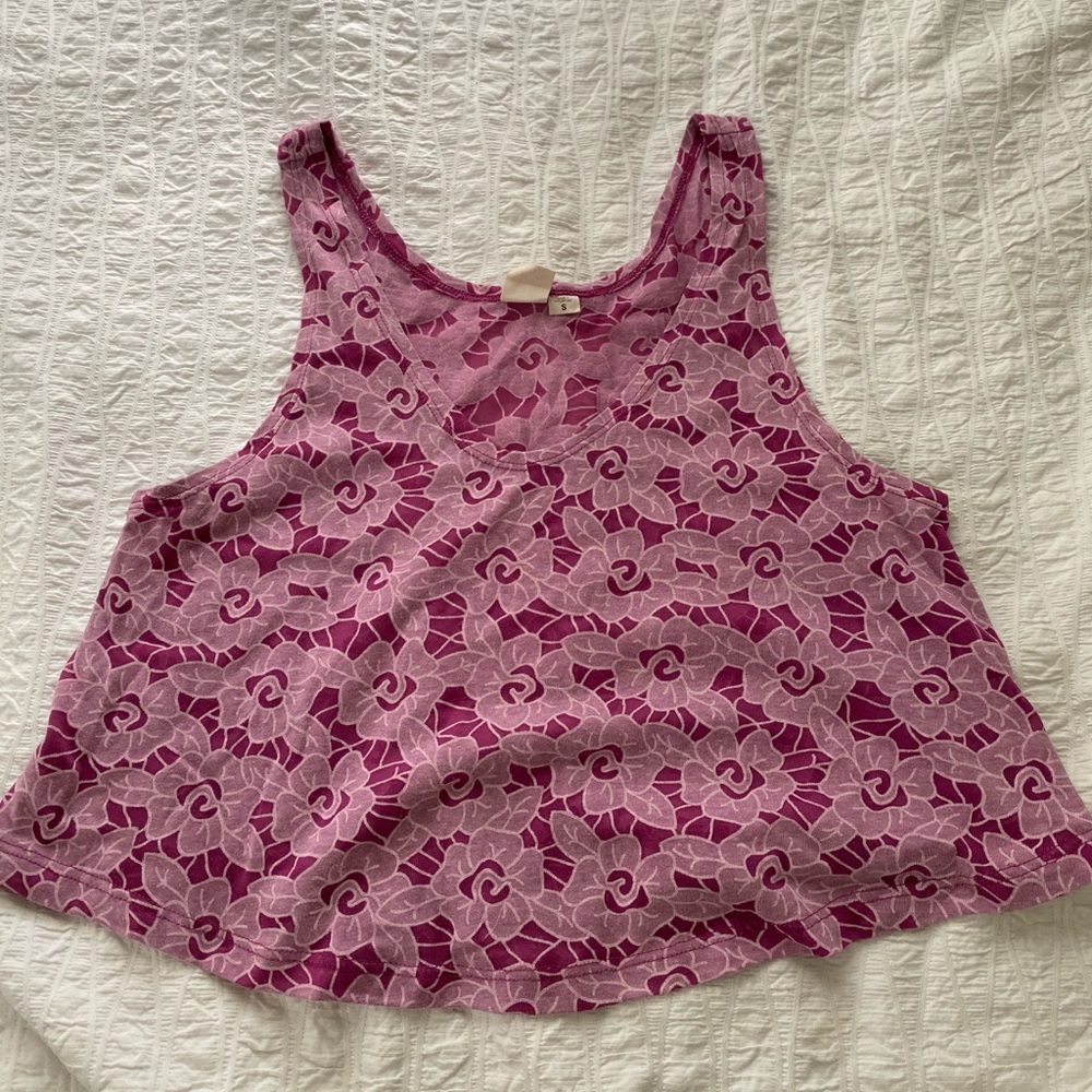 L.A. Hearts by PacSun purple floral crop top